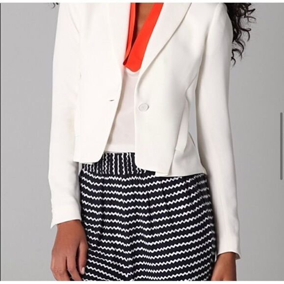 Rachel Roy Ivory draped back Jacket NWT - Picture 4 of 12